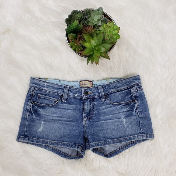 PAIGE Pants - ♦️2/$10 PAIGE Lightwash Distressed Denim Shorts 27